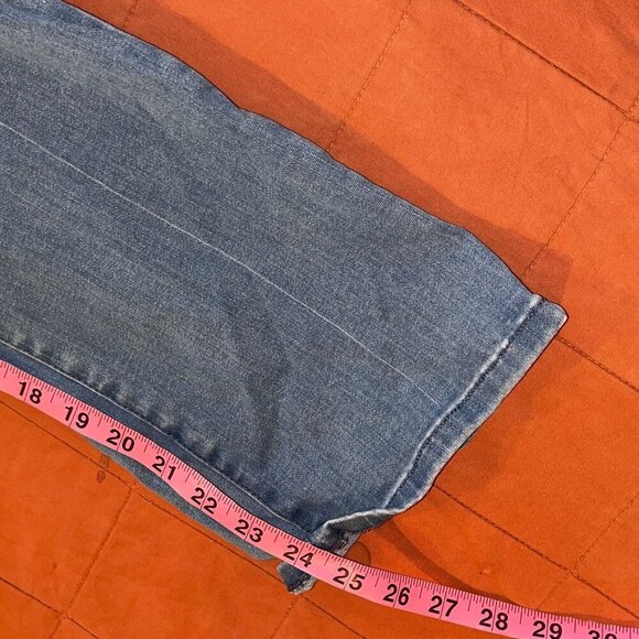 NYDJ Blue High-Rise Button-Fly Stretch Denim Straight Leg Women's Jeans Size S - Picture 10 of 10